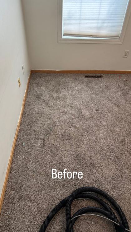Room carpet before cleaning